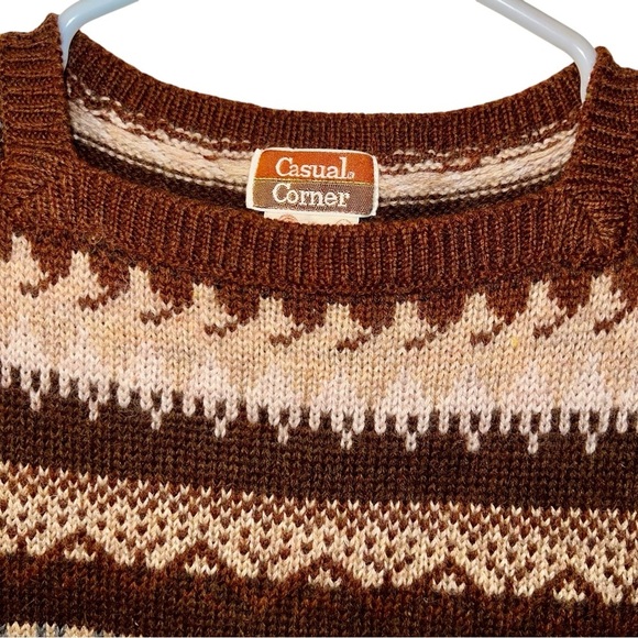 Vintage 100% wool sweater size large - Picture 3 of 7